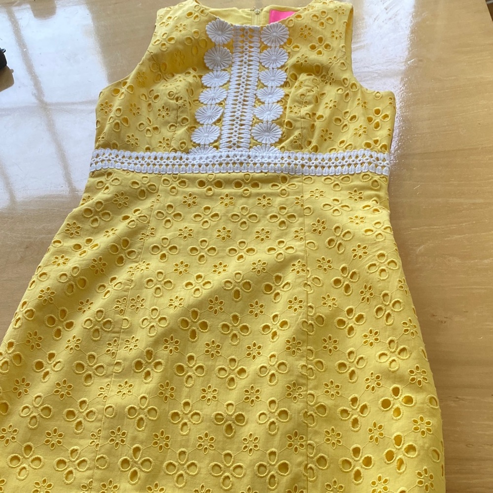 Lilly Pulitzer Yellow Eyelet Dress
